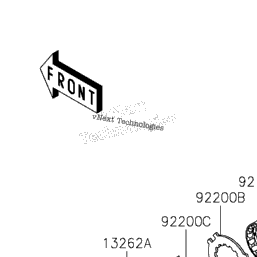 Kページ KAWASAKI Genuine Fuel Tap Petcock NINJA ZX6 ZX600 ZZR600 51023
