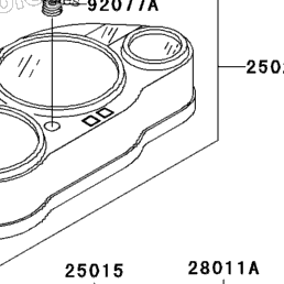 確認用10　46-50 1998 Kawasaki NINJA ZX-11 (ZX1100-D6) Meter(S) | Babbitts Kawasaki