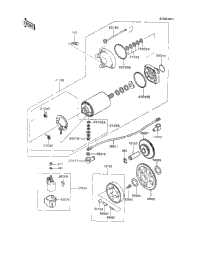 1991 Kawasaki NINJA 600R (ZX600-C4) Starter Motor | Babbitts