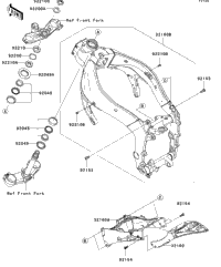 2009 Kawasaki NINJA ZX-6R (ZX600R9FA) Frame | Sea-Doo Warehouse