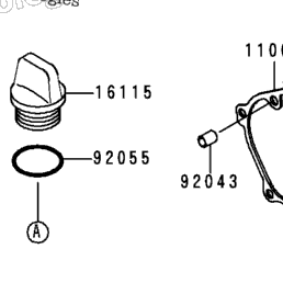 Cccです。 1994 Kawasaki NINJA 250R (EX250-F8) Engine Cover(S) | Babbitts