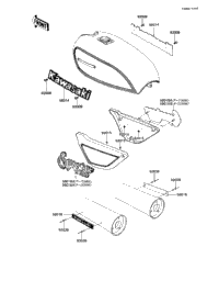 nakaページ 1983 Kawasaki Spectre (KZ1100-D2) Labels | Babbitts Kawasaki