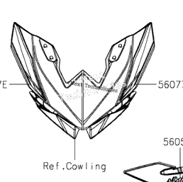 2024 Kawasaki Ninja 500 (EX500HRFAL) Decals(Hrfan/Hrfal