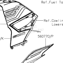 2024 Kawasaki Ninja 500 (EX500HRFAL) Decals(Hrfan/Hrfal