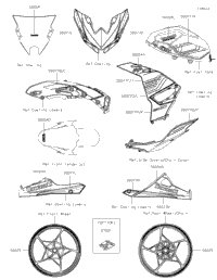 2024 Kawasaki Ninja 500 (EX500HRFAL) Decals(Hrfan/Hrfal