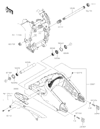 2016 Kawasaki NINJA ZX-6R ABS (ZX636FGF) Swingarm | Babbitts