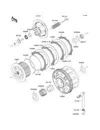 2013 Kawasaki NINJA 1000 ABS (ZX1000HDF) Clutch | Babbitts