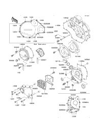 1996 Kawasaki NINJA ZX-11 (ZX1100-D4) Engine Cover(S