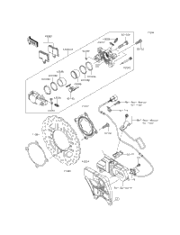2015 Kawasaki NINJA ZX-14R ABS (ZX1400FFFB) Rear Brake