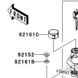 2009 Kawasaki NINJA ZX-6R (ZX600R9FA) Ignition Switch/Locks