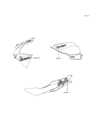 1996 Kawasaki NINJA ZX-6R (ZX600-F2) Decals (Red)(Zx600-F2