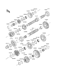 2010 Kawasaki Z1000 (ZR1000DAF) Transmission | Babbitts Kawasaki