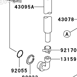 2005 Kawasaki NINJA ZX-6R (ZX636-C1) Rear Master Cylinder