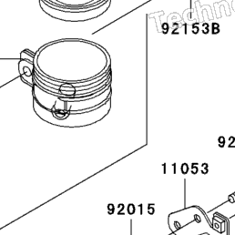 2005 Kawasaki NINJA ZX-6R (ZX636-C1) Rear Master Cylinder