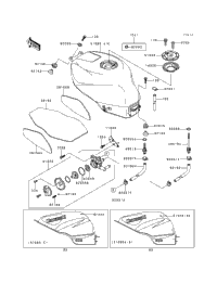 1995 Kawasaki NINJA ZX-6R (ZX600-F1) Fuel Tank (Zx600-F1