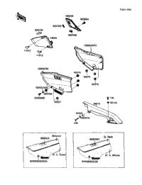 1987 Kawasaki NINJA 750R (ZX750-F1) Side Covers/Chain Cover