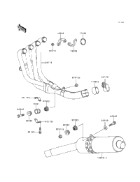 1994 Kawasaki NINJA ZX-9R (ZX900-B1) Muffler(S) | Powersports
