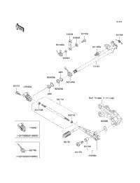 2004 Kawasaki NINJA ZX-10R (ZX1000-C1) Gear Change Mechanism