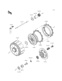 1993 Kawasaki KDX250 (KDX250-D3) Clutch | Babbitts Kawasaki Parts