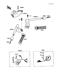 MANICO♥ 1989 Kawasaki NINJA ZX-10 (ZX1000-B2) Handlebar | Babbitts