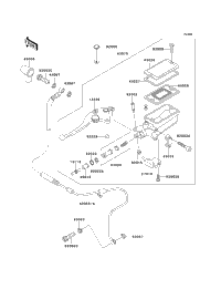 1993 Kawasaki NINJA ZX-11 (ZX1100-D1) Clutch Master Cylinder