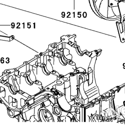 2008 Kawasaki NINJA ZX-6R (ZX600P8F) Radiator | Babbitts Kawasaki