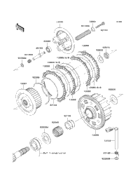 2005 Kawasaki Z750S (ZR750-K1) Clutch | Babbitts Kawasaki Parts House