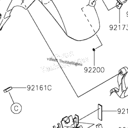 2022 Kawasaki Z125 PRO (BR125JNFNL) Fenders | Babbitts Kawasaki