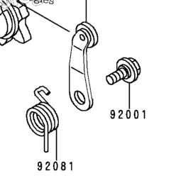 1991 Kawasaki BAYOU 300 (KLF300-B4) Gear Change Mechanism