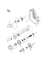 2014 Kawasaki MULE 610 4X4 XC (KAF400EEF) Transmission | Babbitts