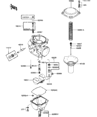 1984 Kawasaki GPz (ZX550-A1) Carburetor Parts | Babbitts Kawasaki
