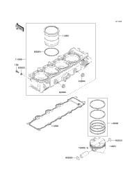 1998 Kawasaki NINJA ZX-9R (ZX900-C1) Cylinder/Piston(S