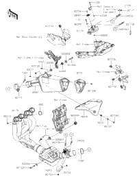 2021 Kawasaki Ninja H2 SX SE+ (ZX1002DMFNL) Muffler(S) | Babbitts