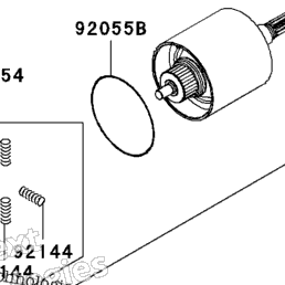 2011 Kawasaki NINJA ZX-6R (ZX600RBF) Starter Motor | Babbitts