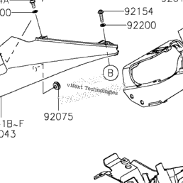 2024 Kawasaki Ninja ZX-6R ABS (ZX636JRFAN) Side Covers | Babbitts