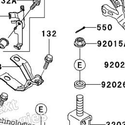 2008 Kawasaki ZZR600 (ZX600J8F) Frame Fittings | Babbitts Kawasaki