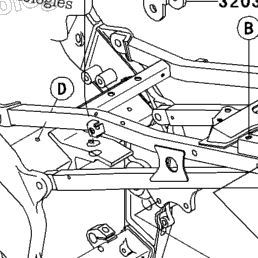 2008 Kawasaki ZZR600 (ZX600J8F) Frame Fittings | Babbitts Kawasaki