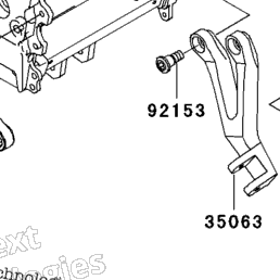 2008 Kawasaki ZZR600 (ZX600J8F) Frame Fittings | Babbitts Kawasaki