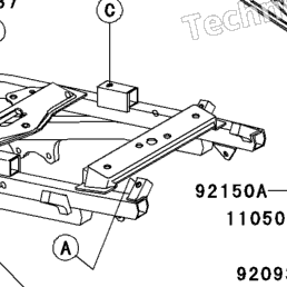 2008 Kawasaki ZZR600 (ZX600J8F) Frame Fittings | Babbitts Kawasaki