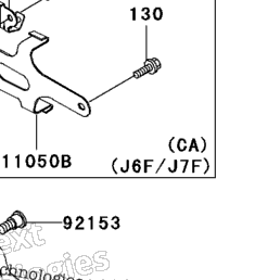 2008 Kawasaki ZZR600 (ZX600J8F) Frame Fittings | Babbitts Kawasaki