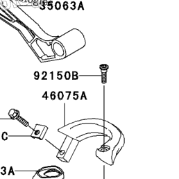 2008 Kawasaki ZZR600 (ZX600J8F) Frame Fittings | Babbitts Kawasaki