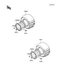 1987 Kawasaki BAYOU 185 (KLF185-A3) Wheels/Tires | Holzhauers