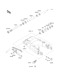 1999 Kawasaki NINJA ZX-7R (ZX750-P4) Swingarm | Holzhauers