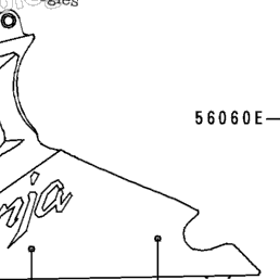 1994 Kawasaki NINJA ZX-6 (ZX600-E2) Decals (Green/White)(Zx600-E2