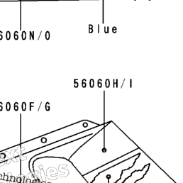 1994 Kawasaki NINJA ZX-6 (ZX600-E2) Decals (Green/White)(Zx600-E2