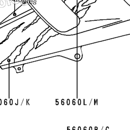 1994 Kawasaki NINJA ZX-6 (ZX600-E2) Decals (Green/White)(Zx600-E2