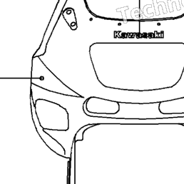 1994 Kawasaki NINJA ZX-6 (ZX600-E2) Decals (Green/White)(Zx600-E2