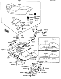 1984 Kawasaki Ninja (ZX900-A1) Seat/Seat Cover (Zx900-A1