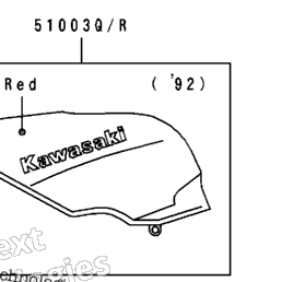 1992 Kawasaki NINJA ZX-6 (ZX600-D3) Fuel Tank (Zx600-D2/D3