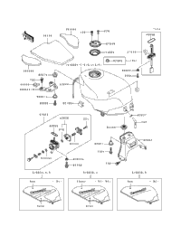 1992 Kawasaki NINJA ZX-6 (ZX600-D3) Fuel Tank (Zx600-D2/D3